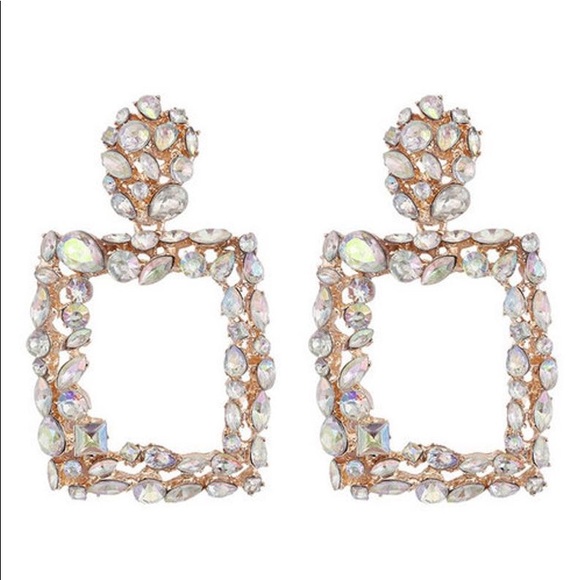 Zara rhinestone earrings - Picture 3 of 7